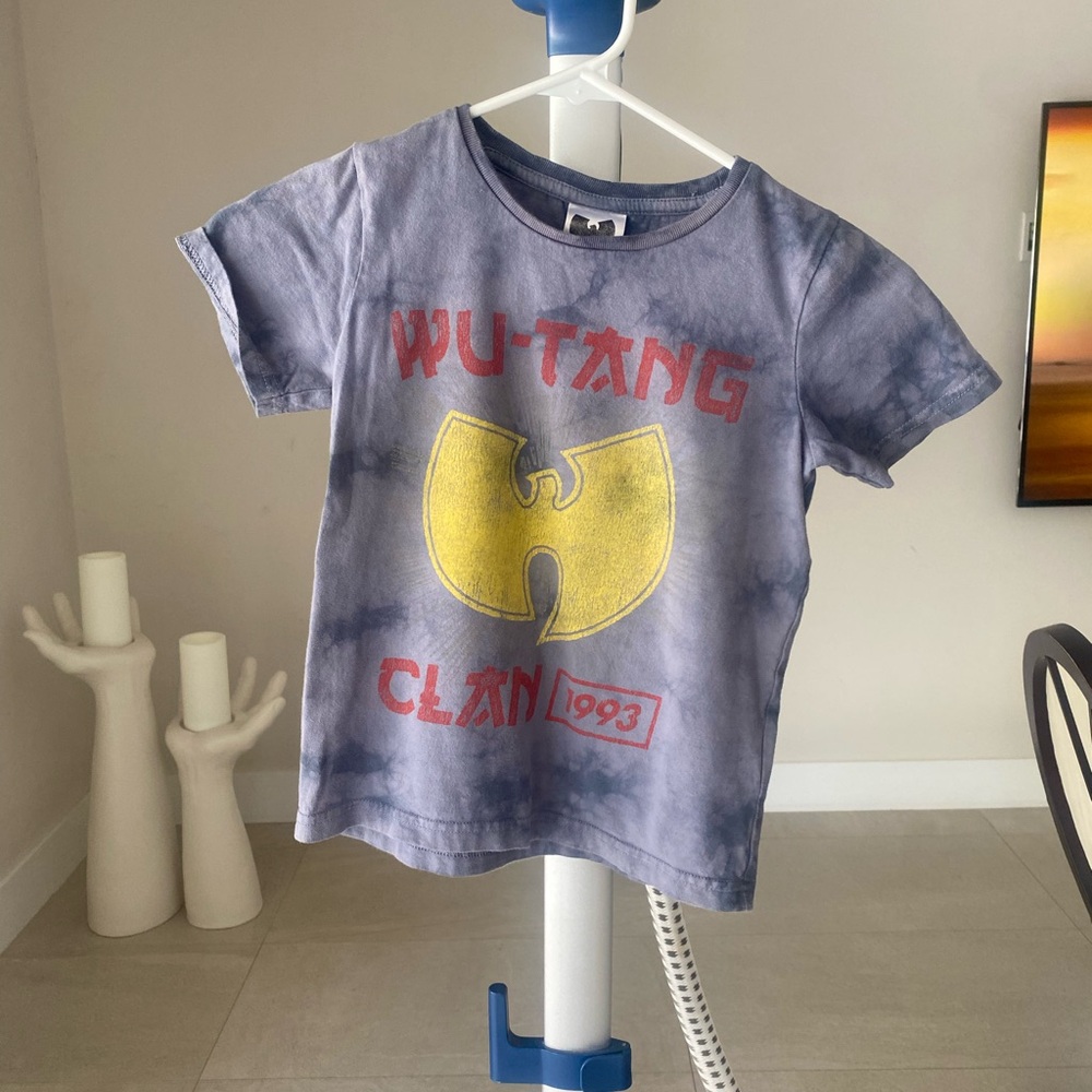 Cotton On WU-TANG CLAN tie dye t shirt kids size 5